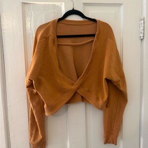 Aero open back cozy sweater